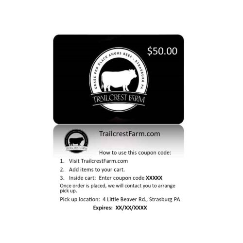 Physical Gift Card - $50