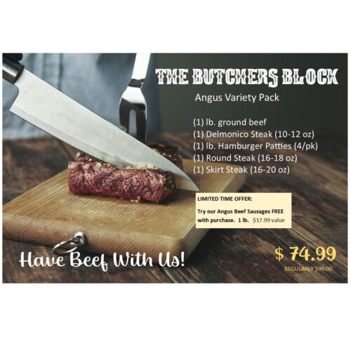 The Butcher's Block Angus Variety Pack-Meat Bundle-PLUS FREE ITEM