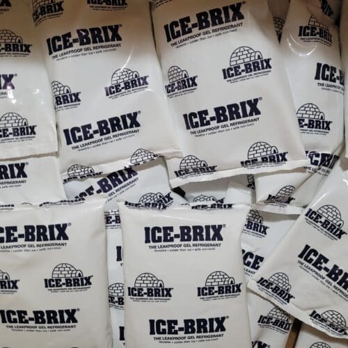 Reuseable Ice Packs:  Food safe, Leak proof, Small 6" x 4" keeps food cold